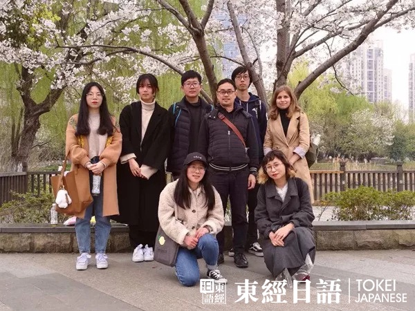 东经日语玉山公园赏樱活动-学员赏樱照